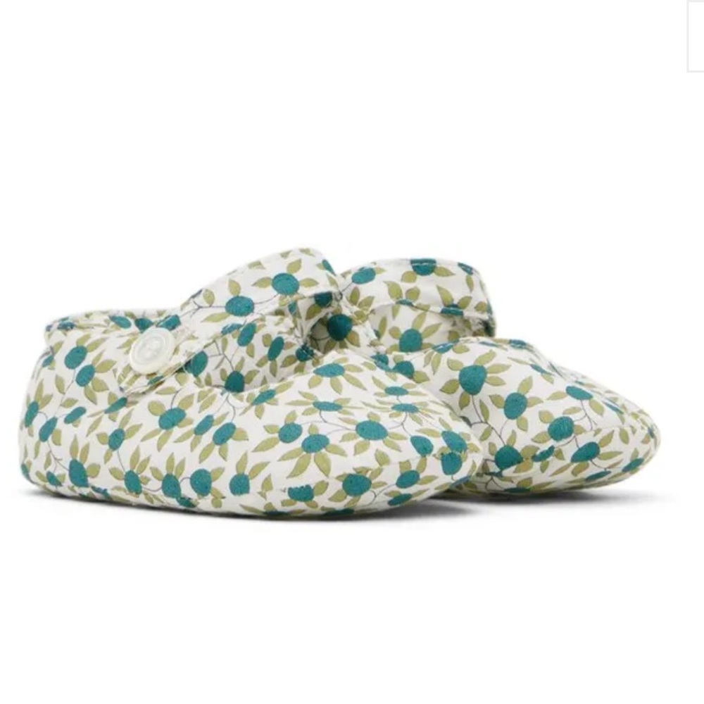 BONPOINT BABY GREEN LILIBEE PRE-WALKERS *NWT
